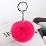 Product Bag Accessories 8Cm Cute Puff Key Ring Pom Pom Key Chains Fluffy Keychain