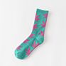 Professional Colorful Tube Sports Socks Bamboo Maple Leaf Socks Design Hemp Weed Leaf Socks