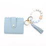 Pu Tassel Bag Silicone Bracelet Bracelet Key Ring Silicone Wristlet Keychain Bracelet Pocket Keychain