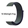 Qiman Nylon Iwatch Band Replacement Strap Nylon Loop Watch Band for Apple Watch Fabric Nylon Strap for Iwatch 7/6/5
