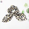 Qiyue Animal Snake Leopard Print Rabbit Ear Hair Scrunchies with Ties