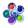 Rainbow Pop Bubble Fidget Spinner Simple Push Tie Dye Fidget Toys Silicone Spinners