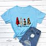 Retro Merry Christmas Trees T-Shirt Cute Women Holiday Gift Shirt