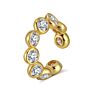 1PCS 18K gold plated ear clip women