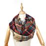 Sell Acrylic Woven Infinity for Basic Multi Color Plaids Loop Scarf