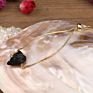 Single Stone Gold Chain Adjustable Crystal Bracelets Natural Nugget Quartz Crystal Simple Bracelet