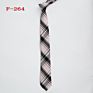 Skinny 6Cm Adult Neck Tie Black Navy Narrow Classic Neck Ties Plaid Cotton Ties