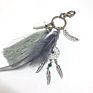 Small Handmade Feather Dream Catcher Keyring Keychain Decor Car Bag Hanging Decoration Pendant Dreamcatcher Gift