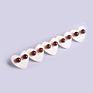 Small Stud Earrings for Women Sterling Silver 925 Jewellery Circle Crystals Natural Stone Earring