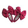 Snap Hair Clips with Bow Barrettes Bb Clips Hairbows Hairgrips Headwear Accessories for Baby Girls