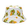 Spring and Outdoor Leisure Couple Fisherman Hat Colorful Fruit Printing Double-Sided Sun Hat