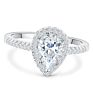 Square Zircon Engagement Rings 925 Sterling Silver Cz Diamond Ring for Women