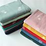 Star Printed Baby 100% Cotton Knitted Receiving Blanket Muslin Swaddle Wrap for Baby Kid Child Toddler