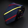 Stylish Men's Stripe Necktie College Style Red Navy Blue Green Multi-Color Twill Cosplay Party Business Wedding Neck Ties