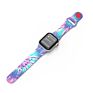 Tie Dyeing Designers Watches Men Wrist Sublimation Silicone Watch Bands for Apple Iwatch 6 Rubber Watch Straps