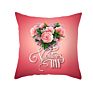 Valentine's Day Decorative Red Throw Pillow Covers Valentine Gift Love Heart Square Couple Cushion Cases for Sofa Bed18X18 Inch