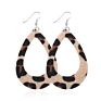 V&R 8 a Set Jewelry Teardrop for Women Girls Leaf- Handmade Lightweight Drop Dangle Leather Earrings