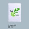 White Flour Sack Kitchen Dish Towel White Embroidery Kitchen Towel Vegetable Fruit Printing