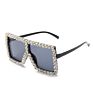 Yiding Squared Uv 400 Protection Rhinestone Oversized Shades Diamond Sunglasses Women Sun Glasses Shades with Rhinestones