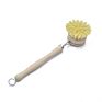 Zero Waste Reusable Bamboo Wooden Kitchen Dish Washing Cleaning Brush Wood Sisal Dish Cleaning Kitchen Brush