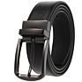 Zk707-3 Zinc Alloy Pin Buckle Genuine Leather Belt for Men