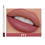 16-Color White Price Cosmetic Lip Pencil Waterproof Lip Liner Pencil Private Label