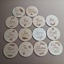 24 Double Sided Unique Designs Bonus Birth Announcement Sign Wooden Baby Monthly Cards
