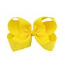 4 Inch 40 Plain Colors Yellow Kids Grosgrain Ribbon Hair Bows Hairbows with Alligator Clips Boutique for Girls 612