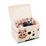 51.8*35.8*35.5Cm Foldable Organizer with Lid Oxford Fabric Cute Animal Washable Kids Toys Storage Box