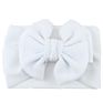 7" Kid Accessories Bows Soft Elastic Waffle Headband - Solid Color Top Knot Headwear for Baby Girl