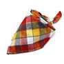 Adjustable Pet Washable Triangle Plaid Pet Bandanas Dog Scarf Bandana