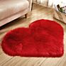 Area Faux Fur Bedroom Hairy Rug Dining Room 25# Fluffy Heart Shaped Anti-Skid Soft Fabric Love Shaggy Floor Mat Carpet Room