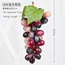 Artificial Grape Bunch Fake Grapes Vine Plastic Raisins Leaf Rattan Fruit Props Indoor Ceiling Decor Grape Leaves Artificial