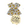 Blue Tie Dye Dress Set Kids Girl Girls Clothing Sets Kids Girls Short Set without on Maniking