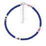 Bohemia Ethnic Foot Chain Multicolor Stackable Polymer Clay Beads Ankle Bracelet Adjustable Colored Polymer Clay Anklet