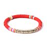 Bohemia Hawaii Beach Style Stack Disc Spacers Polymer Clay Bracelet