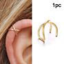 Bohemian Gold Star Leaves Non-Piercing Ear Clip Earrings Simple Cartilage Ear Cuff Jewelry for Women Girl