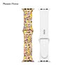 Boorui Silicone Print Patterns Watch Bands for Apple Watch Band Designer Straps for Apple Watch Series 7 6 5 4 3 2 1 /