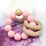 Bpa Free Baby Wooden Toys Teether Infant Baby Rattle