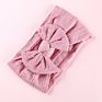 Cable Knit Bows Nylon Headbands Wide Knot Bow Nylon Head Wraps