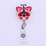 Cartoon Butterfly Insect Night Owl Holder Clips Badge Holder for Student Nurse/Worker Card Holder Reels Yougster Gift