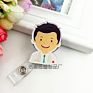 Cartoon Retractable Pull Badge Reel Card Badge Holder Reels for Doctor Dentist Nurse