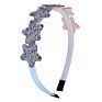 Children Glitter Star Hair Hoop Scallion Powder Star Plastic Headband