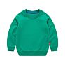 Children's O-Neck Pullover Print Black Sweatshirts