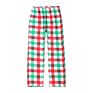 Christmas Family Sleep Bottom Lounge Wear Red Plaid Flannel Kids Girls Pajama Pants