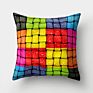 Colorful Crayon Sense Ripple Vortex Colorful Creative Cushion Peach Skin Pillowcase