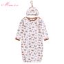 Cotton Jersey Newborn Sleeping Bag 0-6M Baby Safe Sleep Sack Knotted Baby Gown Unisex Newborn Baby Sleeping Bag