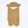 Cotton Lamb Cashmere Comforter Super Soft Baby Wrap Swaddle Blanket Baby Sleeping Bag Newborn Organic