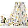 Customized Printing 70% Bamboo 30% Cotton Muslin Baby Swaddle Blanket Newborn Baby Muslin Swaddle