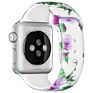 Customized Tie Dye Printed Smart Rubber Strap Flower Stripe Leopard Print Silicone Watch Band Strap for Apple Iwatch Se 6